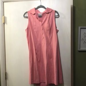 Sarah Campbell pink sleeveless summer dress
